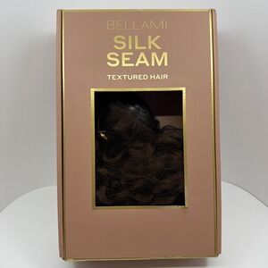 BELLAMI Silk Seam Textured Clip Ins Chocolate Brown #4 3A Curl Pattern 20" 230g